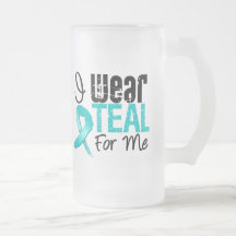 I Wear Teal Ribbon For Me Coffee Mugs