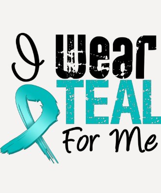 I Wear Teal Ribbon For Me Tshirts