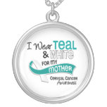 I Wear Teal White 42 Mother Cervical Cancer Jewelry