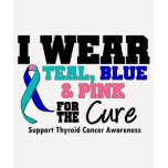 I Wear Thyroid Cancer Ribbon For The Cure