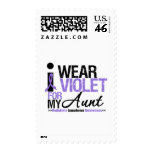I Wear Violet For My Aunt stamps