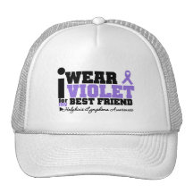 I Wear Violet For My Best Friend Hodgkins Lymphoma Hat