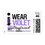 I Wear Violet For My Boyfriend stamps