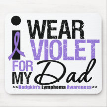 I Wear Violet For My Dad Mouse Mat