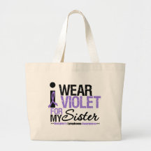 I Wear Violet For My Sister Canvas Bag