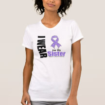 I Wear Violet For My Sister Hodgkins Disease Shirts