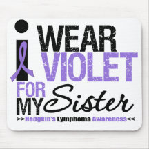 I Wear Violet For My Sister Mouse Pad