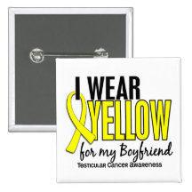 I Wear Yellow Boyfriend 10 Testicular Cancer Pins