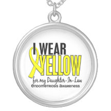 I Wear Yellow For Daughter-In-Law 10 Endometriosis Necklaces