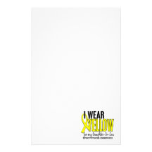 I Wear Yellow For Daughter-In-Law 10 Endometriosis Stationery Design