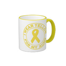 I Wear Yellow For My Aunt Coffee Mugs