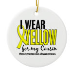 I Wear Yellow For My Cousin 10 Endometriosis Ornament