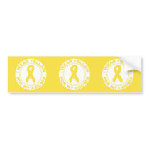 I Wear Yellow For My Cousin bumper stickers