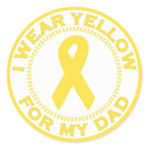 I Wear Yellow For My Dad stickers by SupportTees I Wear Yellow For My Dad stickers