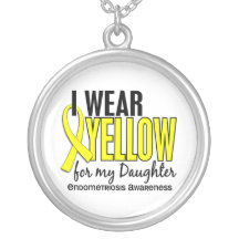 I Wear Yellow For My Daughter 10 Endometriosis Custom Jewelry