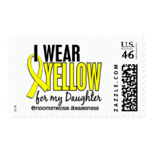 I Wear Yellow For My Daughter 10 Endometriosis Stamp