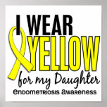 I Wear Yellow For My Daughter 10 Endometriosis Posters