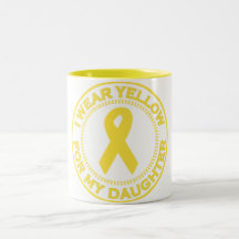 I Wear Yellow For My Daughter Coffee Mug