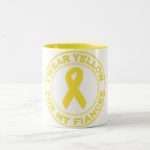 I Wear Yellow For My Fiancee Coffee Mug