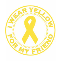 I Wear Yellow For My Friend t-shirts