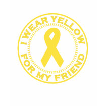 I Wear Yellow For My Friend t-shirts