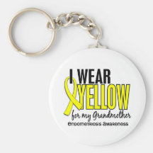 I Wear Yellow For My Grandmother 10 Endometriosis Key Chains