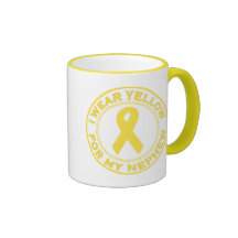 I Wear Yellow For My Nephew Mug