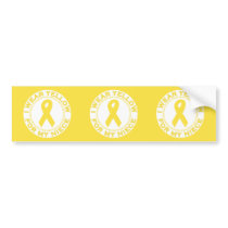 I Wear Yellow For My Niece bumper stickers