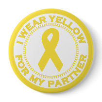 I Wear Yellow For My Partner buttons by SupportTees I Wear Yellow For My Partner buttons