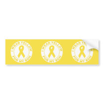 I Wear Yellow For My Son bumper stickers