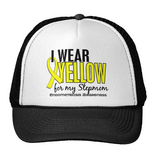 I Wear Yellow For My Stepmom 10 Endometriosis Trucker Hat