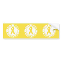 I Wear Yellow For My Uncle bumper stickers