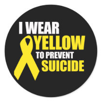 I wear yellow to prevent suicide - stickers
