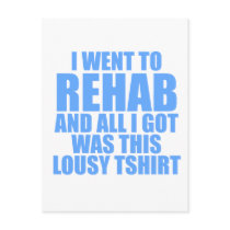 I Went To Rehab postcards by CarbonClothing I Went To Rehab postcards