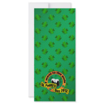 I went to the pub Saint paddy's day 2012 Rack Card