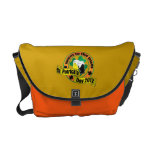 I went to the pub St. patrick's day 2012 Messenger Bag