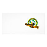 I went to the pub St. patrick's day orange yellow Custom Photo Card
