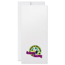 I went to the pub St. patrick's day purple yellow Custom Rack Cards