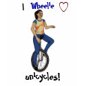 I wheelie love Unicycles! t-shirts by LuckyElement7 I wheelie love Unicycles! t-shirts