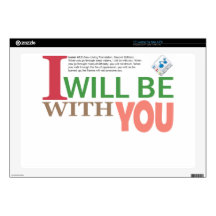 I will be with you 17" laptop skin