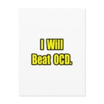 I Will Beat OCD Post Cards