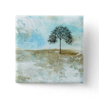 I Will Endure Square Pin From Original Painting