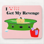 "I will get my revenge" pink mousepad "I will get my revenge" pink mousepad