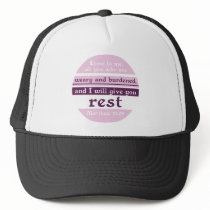 I Will Give You Rest Mesh Hats