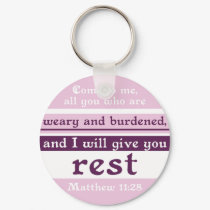 I Will Give You Rest keychains