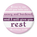 I Will Give You Rest magnets