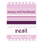 I Will Give You Rest Postcards