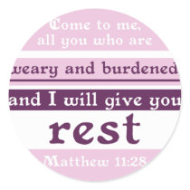 I Will Give You Rest stickers by Parable I Will Give You Rest stickers