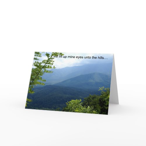 I Will Lift up Mine Eyes card