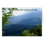 I Will Lift up  Mine Eyes Card